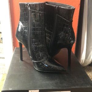 Black Booties size 6